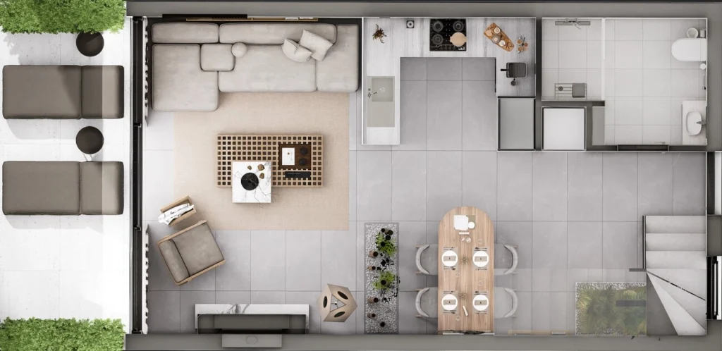 1 BR Doppelhaushälfte