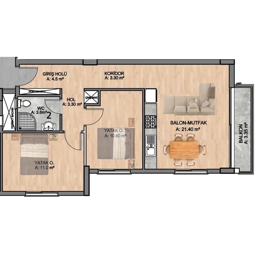 Apartamenty 2 BR