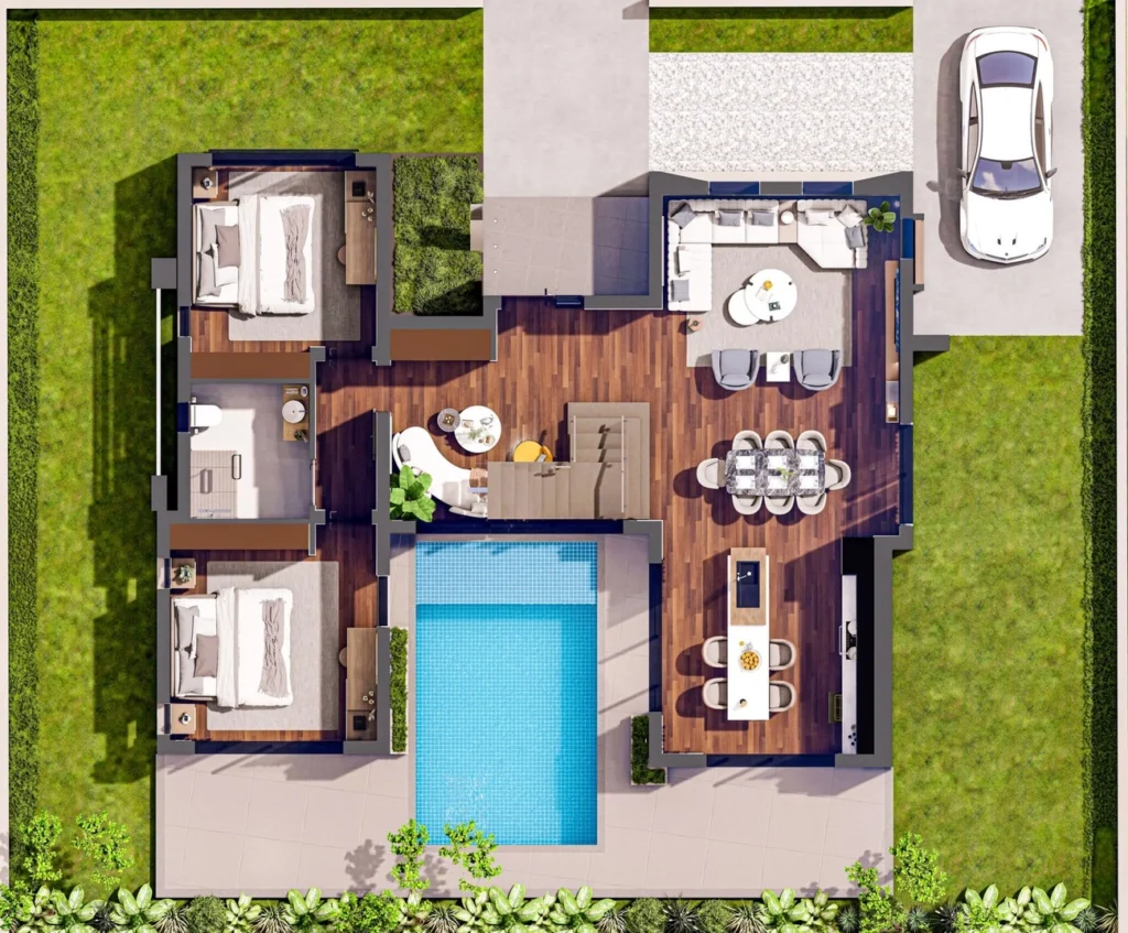 3 BR Villa