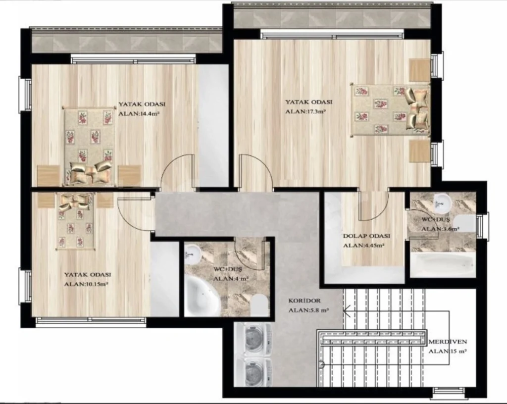 3 BR villa