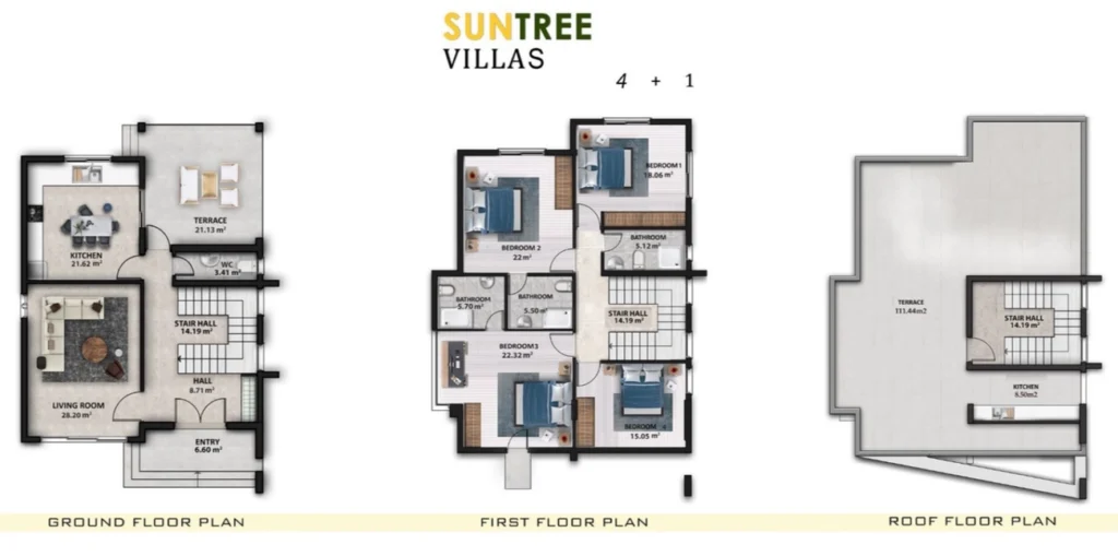 3 BR villa