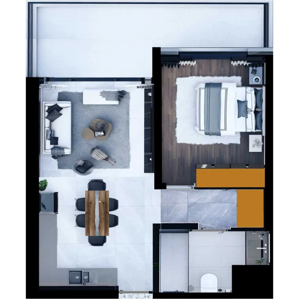 1 BR apartments