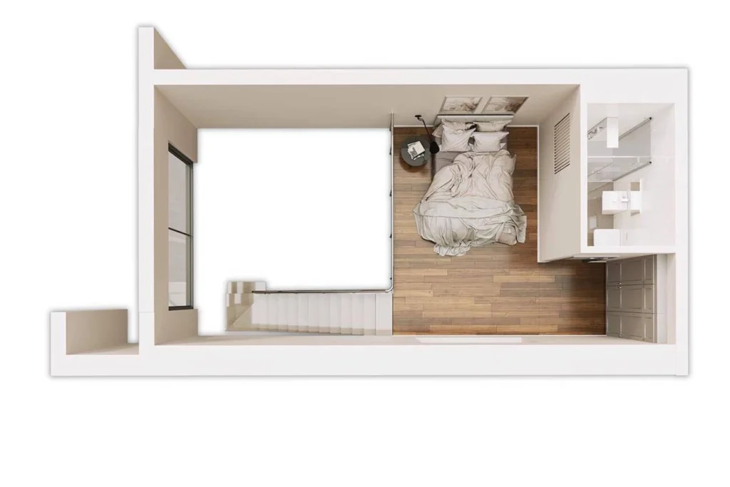 1 BR çatı katı