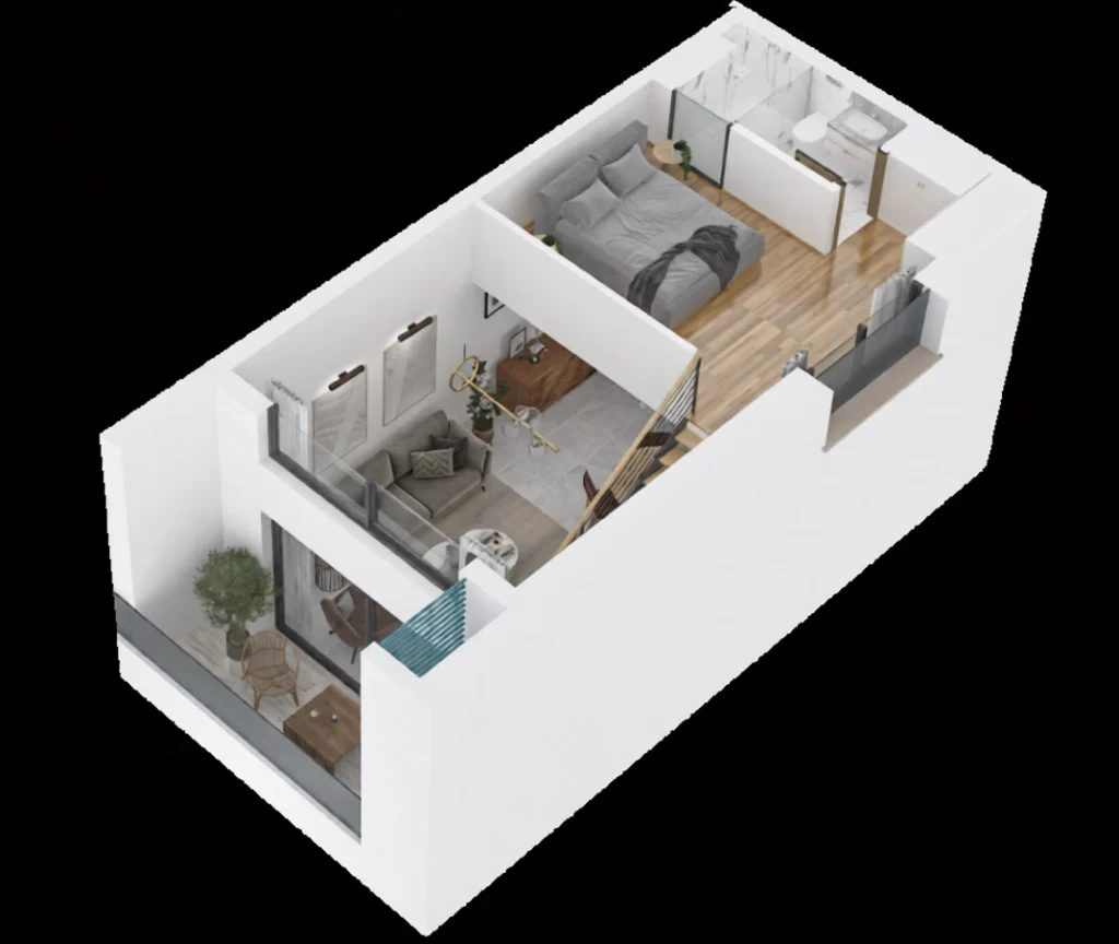 1 BR penthouse