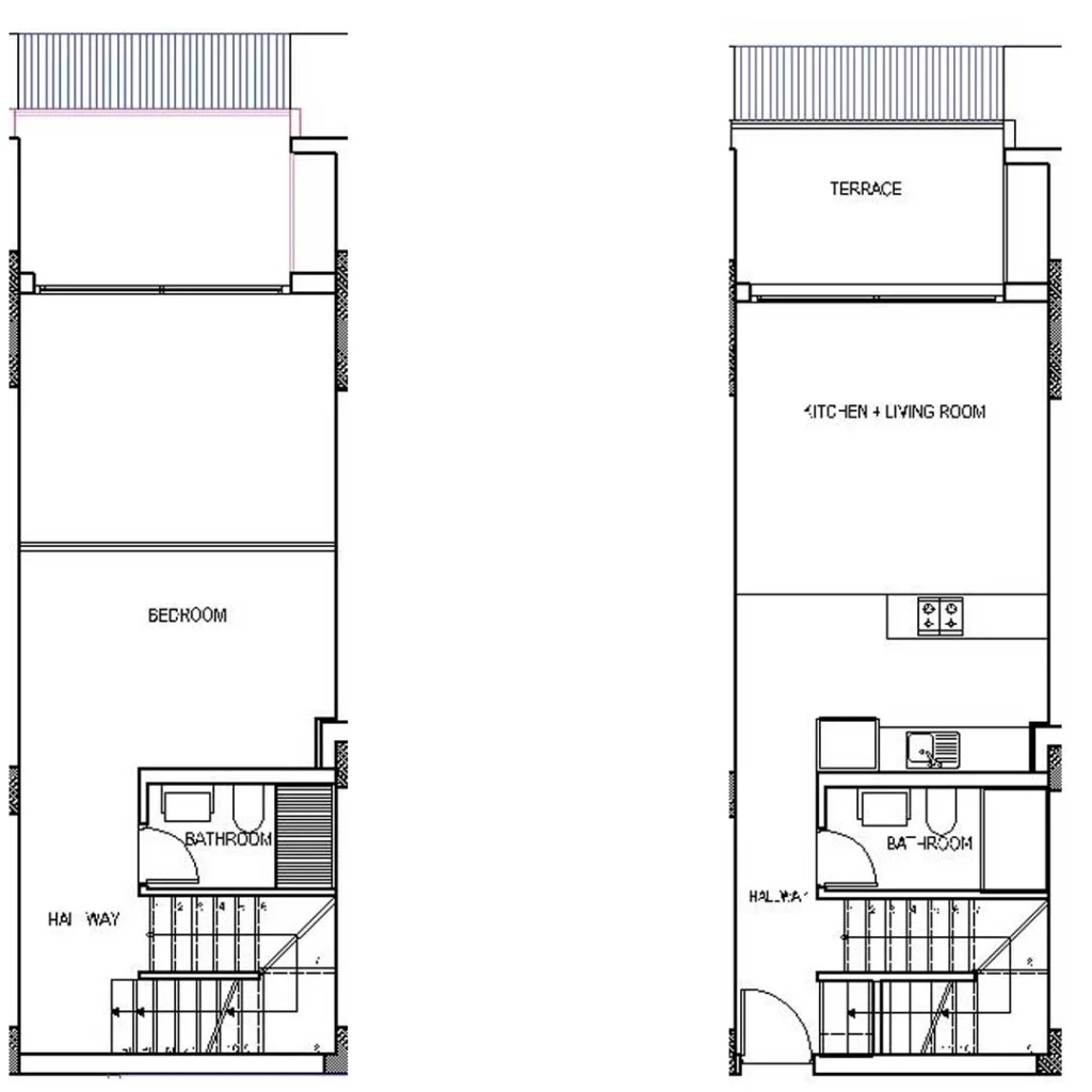 1 BR çatı katı