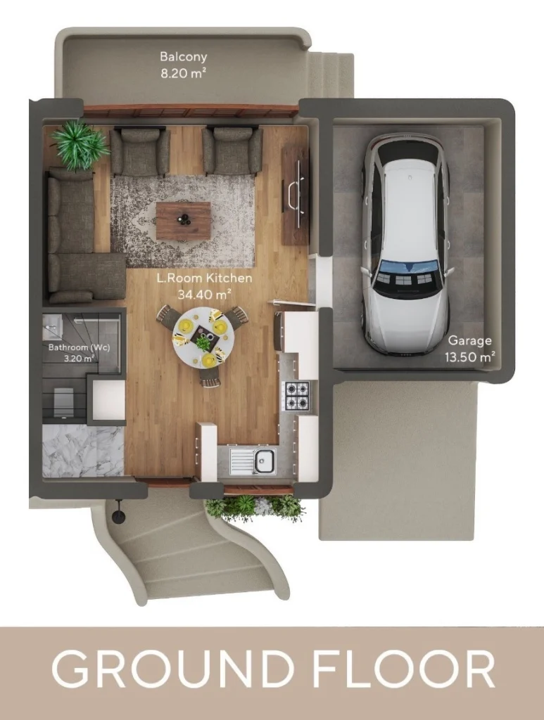 2 BR duplex