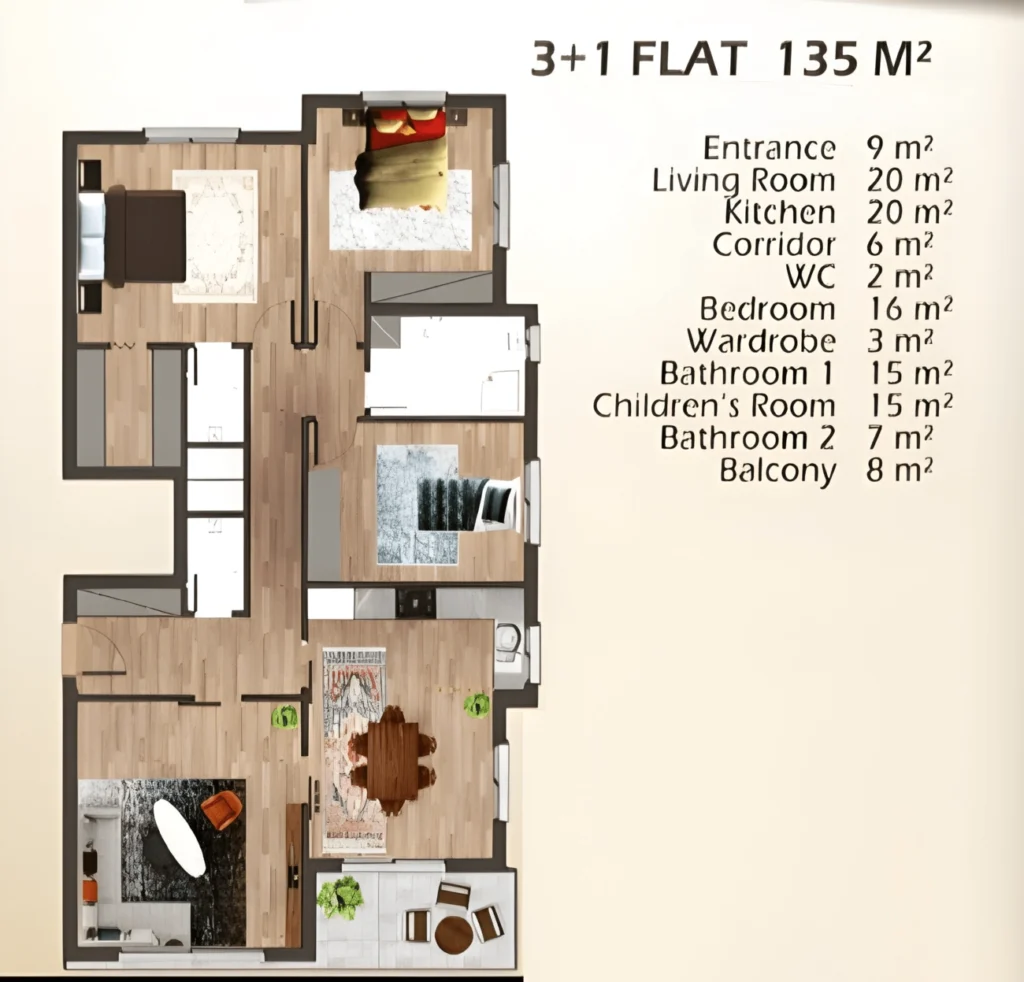 3 BR Wohnungen