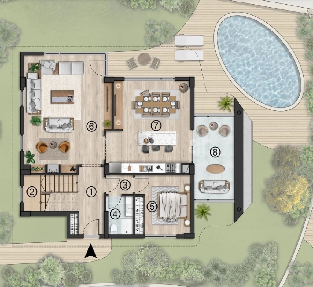 4 BR villa
