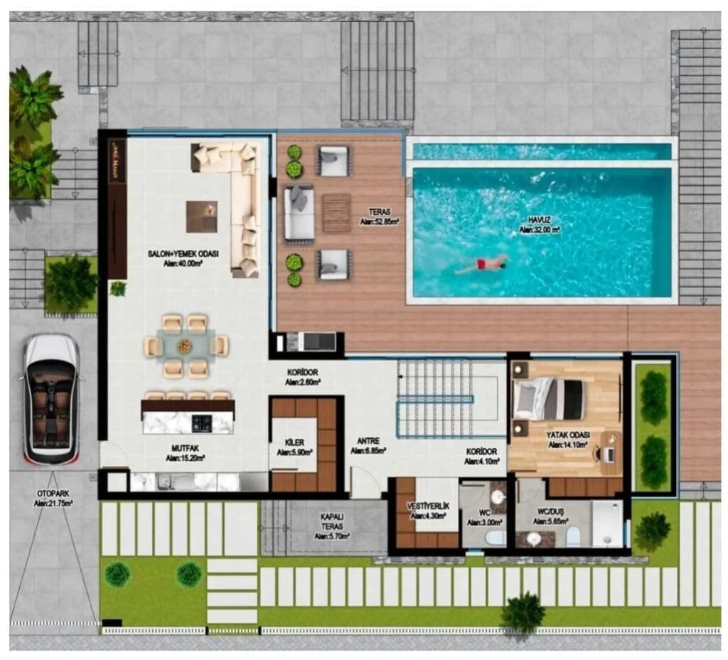 4 BR villa