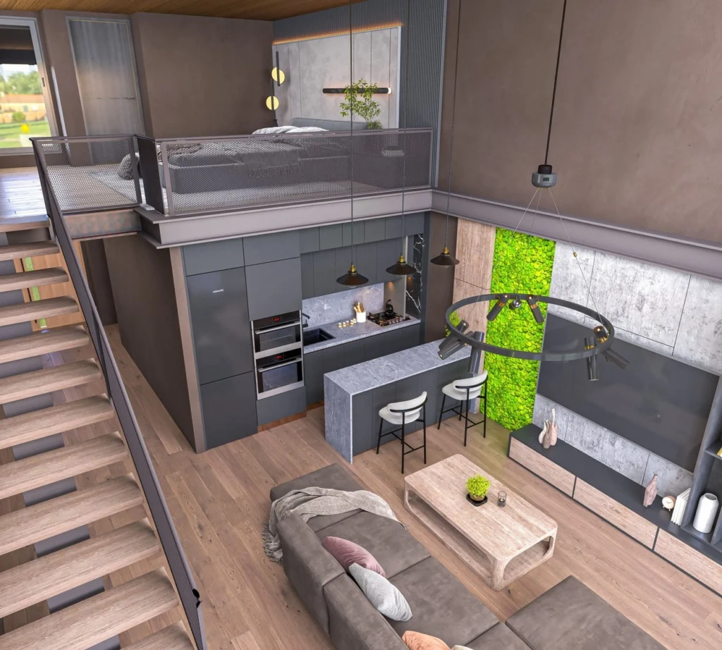 1 BR duplex